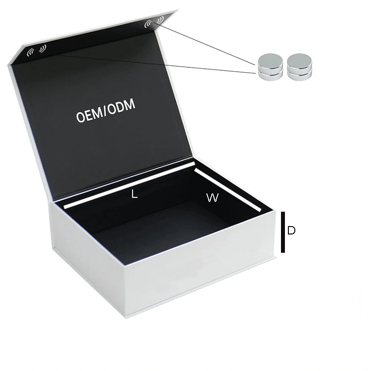 storage box with magnetic lid