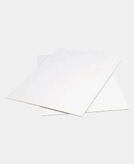 white cardboard