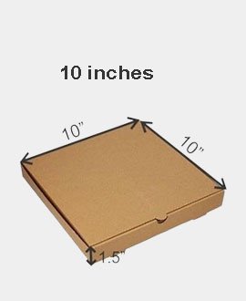 10 inches pizza box