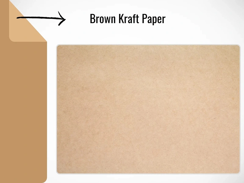 Brown kraft paper
