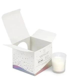 White card candle paper