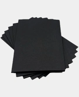 black cardboard