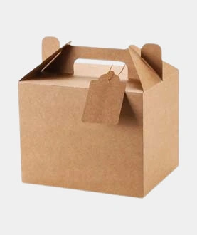 brown kraft gable box