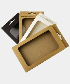 custom kraft window box