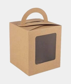 display paper box with handle