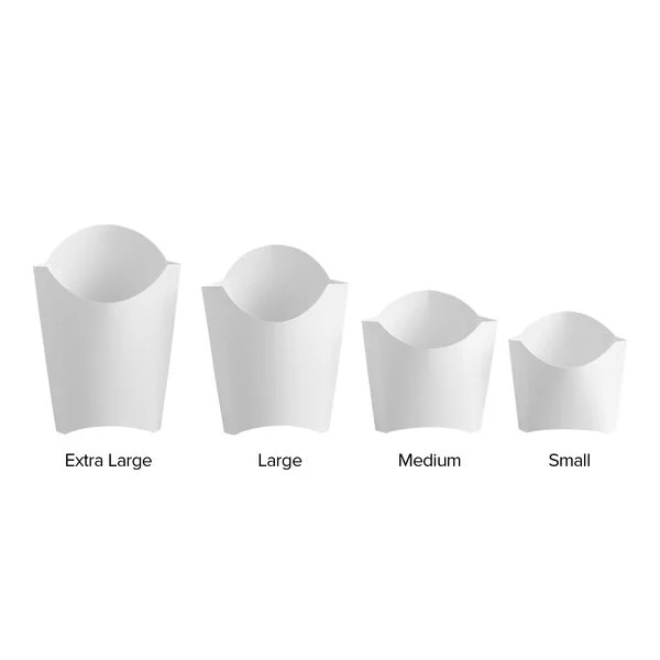 french fries box size