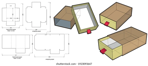 pull out boxes template
