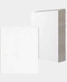 white cardboard