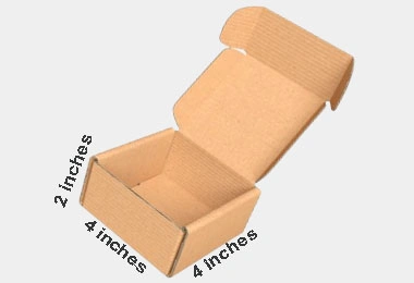 4 x 4 x 2 inch box