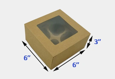 6 x 6 x 3 inch