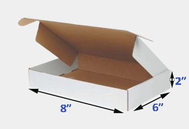 8 x 6 x 2 inches kraft boxes