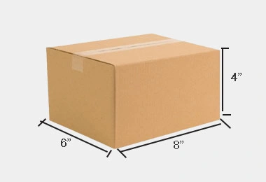 8 x 6 x 4 inches kraft boxes