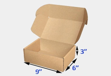 9 x 6 x 3 inches kraft boxes