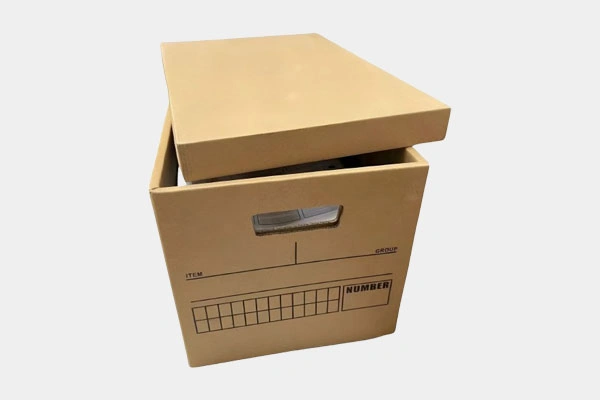 cardboard file boxes with lids