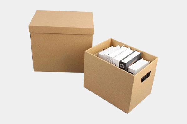 cardboard hanging file box