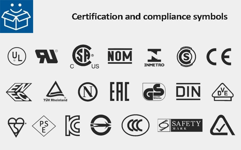certification and compliance symbols