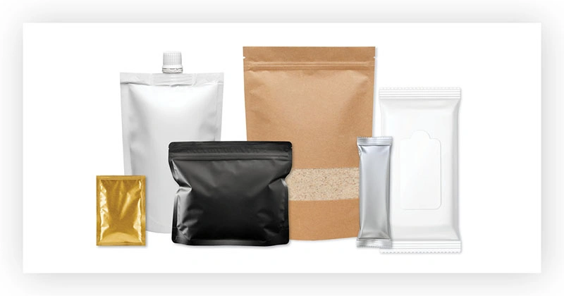 different flexible pouch packaging