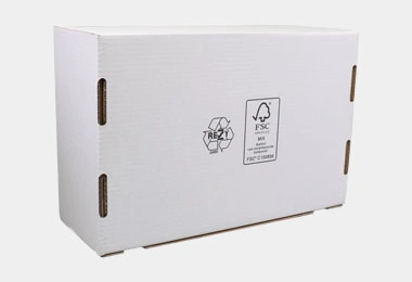 electronics white corrugated boxes