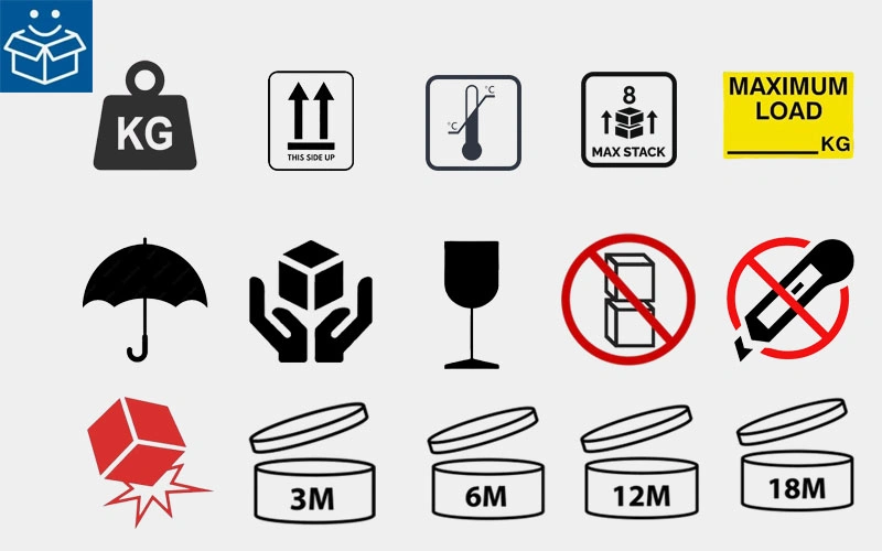 handling and storage symbols