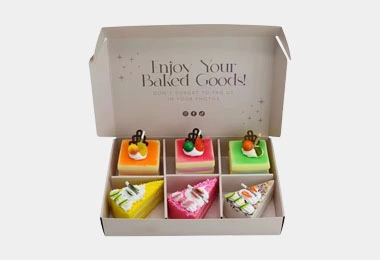 inside printed cake box