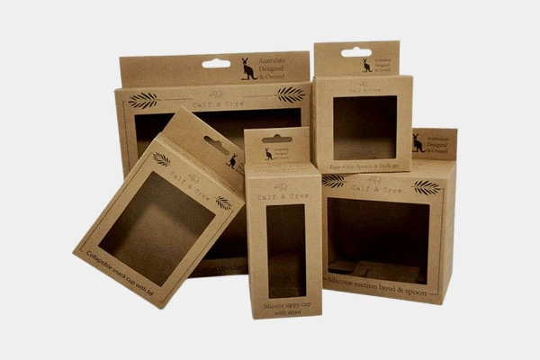 kraft box with window