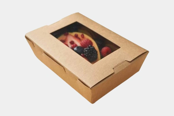 kraft cake box with window