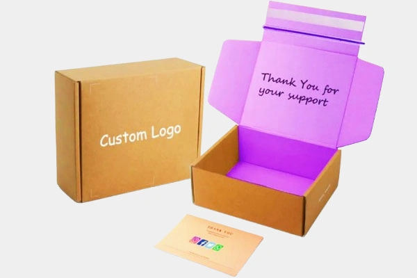 kraft mailer box mockup