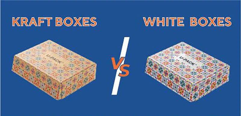 kraft vs white mailer box
