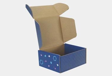 Custom roll end front tuck box
