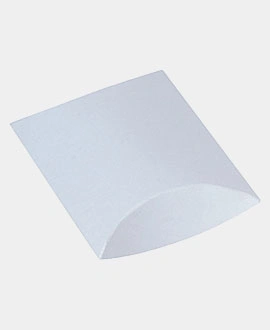 white paperboard pillow box