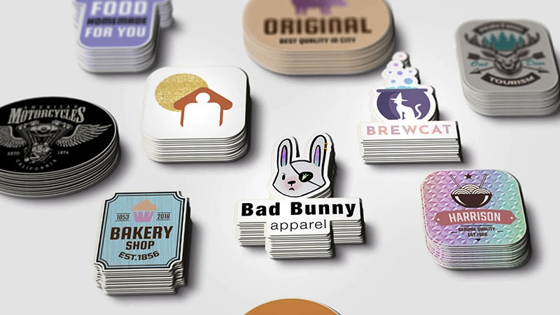 branding stickers labels