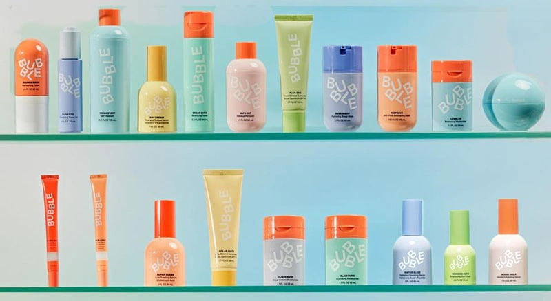 bubble skincare packaging