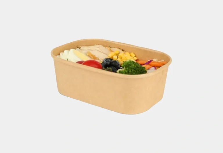 square paper salad bowl