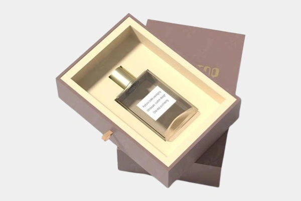 embossed square perfume box