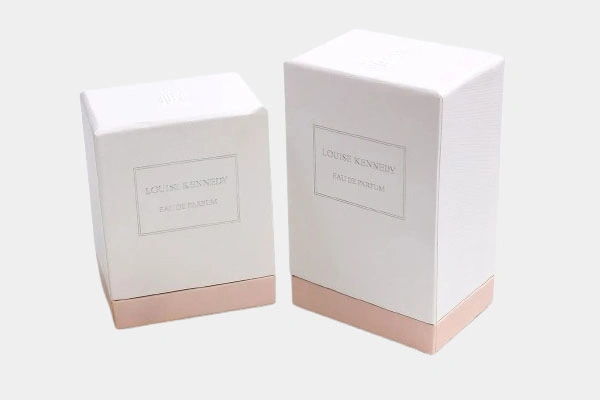 embossed square perfume packaging box