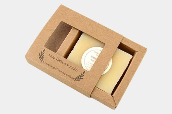 kraft soap boxes with window