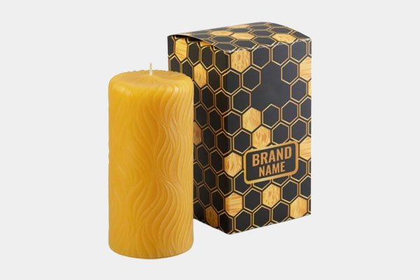 pillar candle packaging