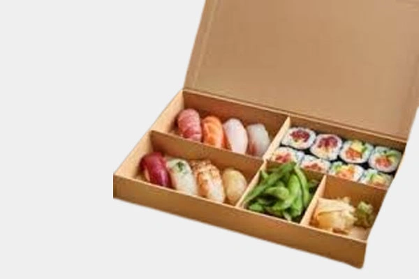 casual sushi pizza box