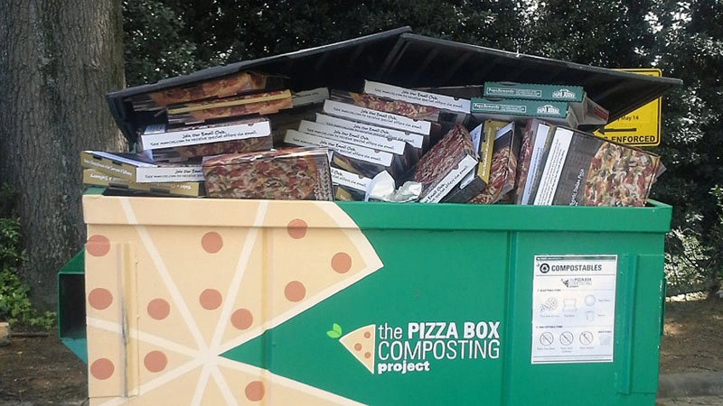 composting pizza boxes